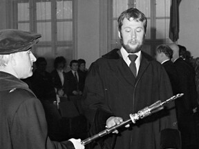 Při promoci v Brně, 1980 (M. Cogan)