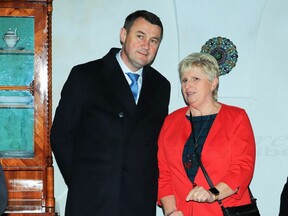 S hejtmanem Martinem Půtou při otevření zámku, 2024 (H. Bušová)