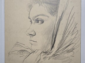 Portrét manželky Blaženy, 1961, (I. Habán)