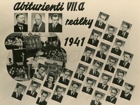 Maturitní tablo mladoboleslavské reálky 1941 (J. Haisler)