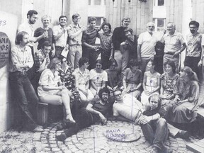 U Loosova památníku před Stavoprojektem 1983 (J. Suchomel)