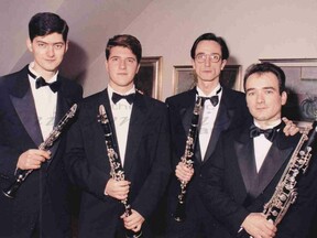 S kolegy klarinetisty, Sanvito zcela vpravo (G. Sanvito)
