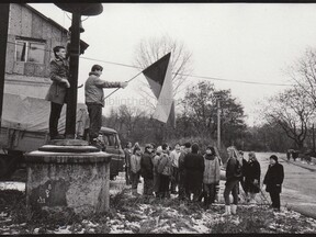 V Hrdlořezích v době sametové revoluce (S. Přibyl)