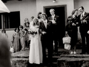 Svatba s Janem Hejralem v roce 1978. (S. Hejralová)
