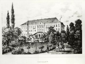 Klasicistní podoba zámku Sychrov (lept, kolem 1835)