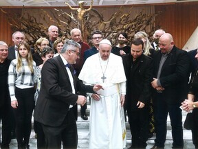 Jiří Pačinek na setkání s papežem Františkem, 2021 (J. Pačinek)