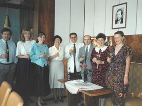 Vedení a sekretariát Jablonexu, 1991 (P. Kopáček)