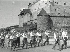 Zásadská kapela na spartakiádě ve Zvoleni (B. Žloutek)